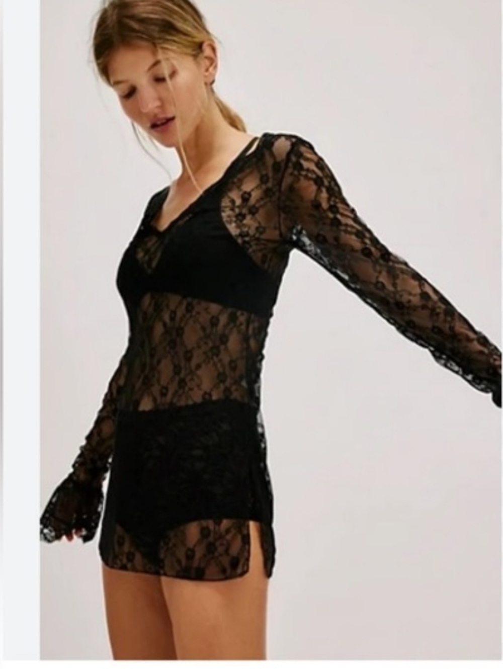 Free People Just Looking Lace Tunic